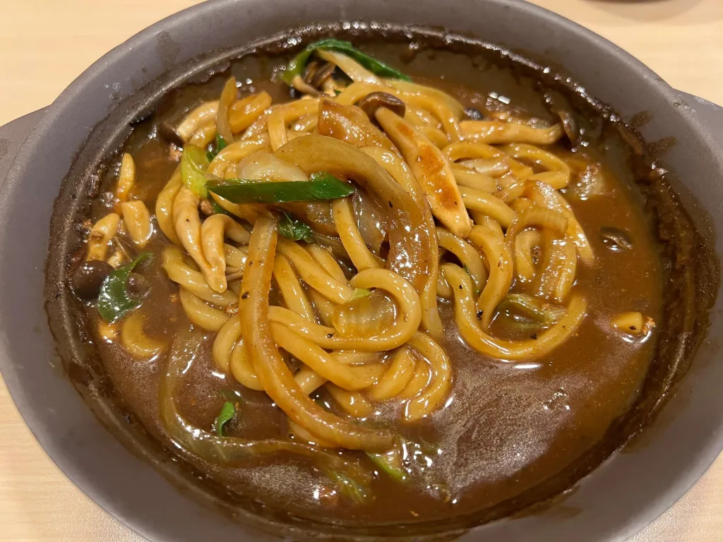 焼鍋カレーうどん